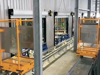 Reductores cicloidales para sistemas RGV de transporte de materiales plásticos