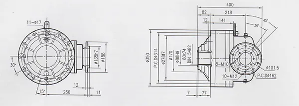 Reductor planetario para hormigoneras y mezcladoras de concreto